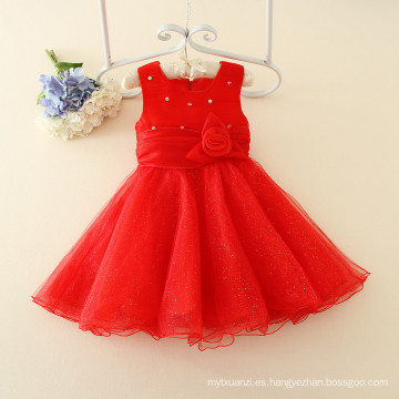 blanco rojo niños prendas de vestir de otoño en venta de una sola pieza niñas vestidos de fiesta al por mayor de alta calidad ropa de los niños